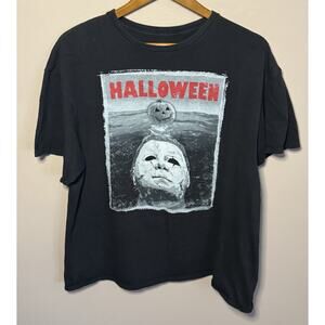 Halloween Michael Myers Under Water Black T-Shirt XL